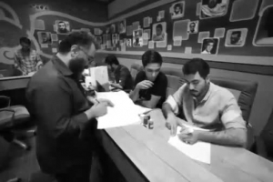مصاحبه استاد نجابتی  در تبیین دومین کارگاه کاربردهای خط در گرافیک