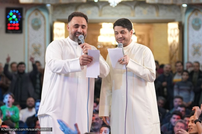 تصویر مراسم جشن اعیاد شعبانیه ولادت سرداران کربلا 1404 محمد فصولی محمد جنامی حسینیه انصارالحسین (ع)