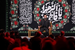 تصویر روز اول مراسم شهادت حضرت زهرا ۱۴۰۵ فاطمیه حسینیه انصارالحسین تهران