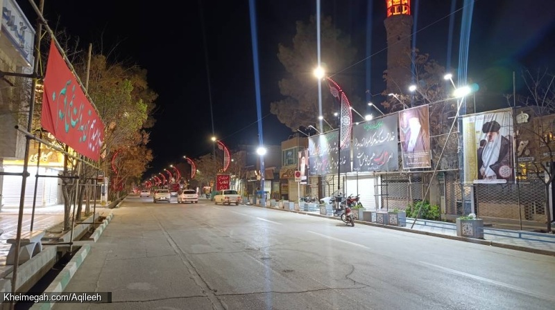 گزارش تصویری از آذین بندی و سیاه پوشی سطح شهر