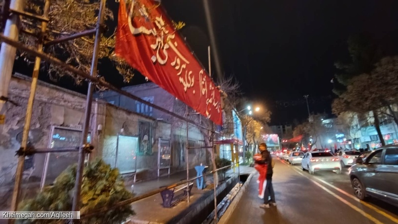 گزارش تصویری از آذین بندی و سیاه پوشی سطح شهر