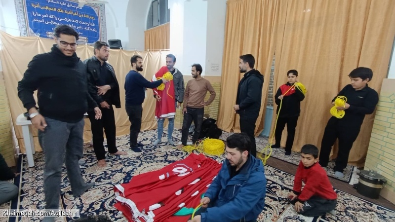 گزارش تصویری از آذین بندی و سیاه پوشی سطح شهر