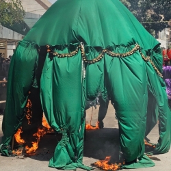 هیئت امیرالمؤمنین علی ابن ابیطالب علیه السلام خیمه سوزان ظهرعاشورا