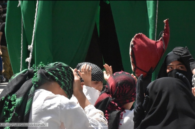 هیئت امیرالمؤمنین علی ابن ابیطالب علیه السلام خیمه سوزان ظهرعاشورا