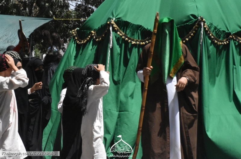 هیئت امیرالمؤمنین علی ابن ابیطالب علیه السلام خیمه سوزان ظهرعاشورا
