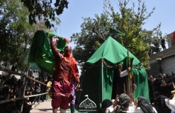 هیئت امیرالمؤمنین علی ابن ابیطالب علیه السلام خیمه سوزان ظهرعاشورا