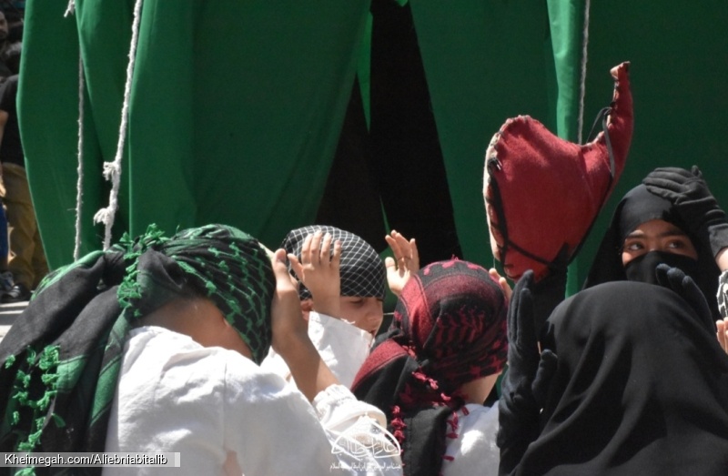 هیئت امیرالمؤمنین علی ابن ابیطالب علیه السلام خیمه سوزان ظهرعاشورا