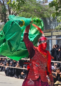 هیئت امیرالمؤمنین علی ابن ابیطالب علیه السلام خیمه سوزان ظهرعاشورا