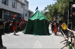 هیئت امیرالمؤمنین علی ابن ابیطالب علیه السلام خیمه سوزان ظهرعاشورا