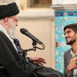 محمد کاویان  محضر رهبر معظم انقلاب