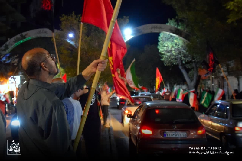 تجمع انقلابی ایستگاه طاق تبریز