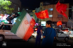 تجمع انقلابی ایستگاه طاق تبریز