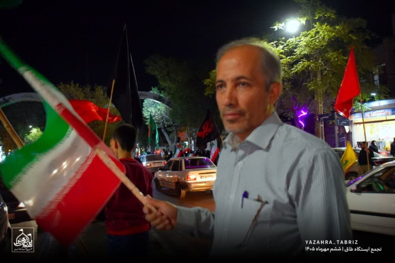 تجمع انقلابی ایستگاه طاق تبریز