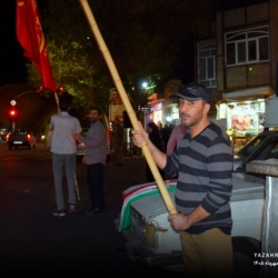 تجمع انقلابی ایستگاه طاق تبریز