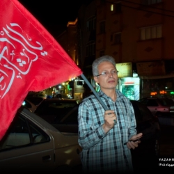 تجمع انقلابی ایستگاه طاق تبریز