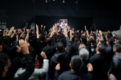 مراسم تشییع پیکر ذاکر با اخلاص خادم الحسین کربلایی علی کلهری