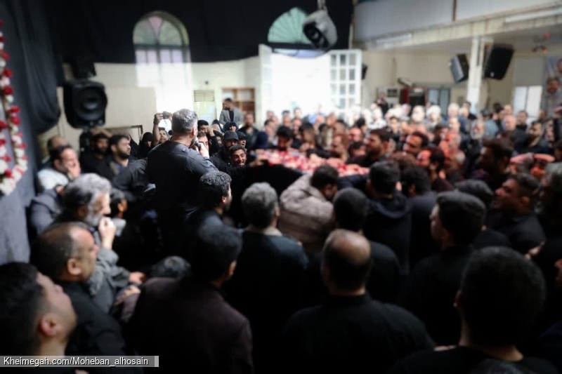 مراسم تشییع پیکر ذاکر با اخلاص خادم الحسین کربلایی علی کلهری