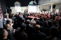 مراسم تشییع پیکر ذاکر با اخلاص خادم الحسین کربلایی علی کلهری