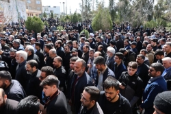 مراسم تشییع پیکر ذاکر با اخلاص خادم الحسین کربلایی علی کلهری