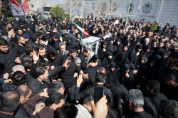 مراسم تشییع پیکر ذاکر با اخلاص خادم الحسین کربلایی علی کلهری