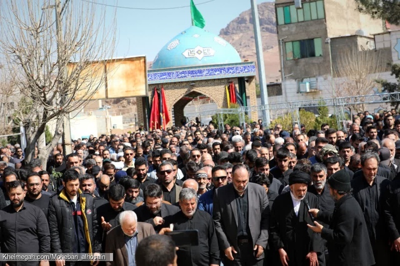 مراسم تشییع پیکر ذاکر با اخلاص خادم الحسین کربلایی علی کلهری
