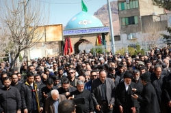 مراسم تشییع پیکر ذاکر با اخلاص خادم الحسین کربلایی علی کلهری