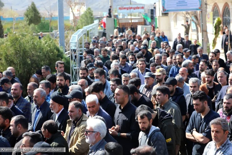 مراسم تشییع پیکر ذاکر با اخلاص خادم الحسین کربلایی علی کلهری