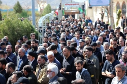 مراسم تشییع پیکر ذاکر با اخلاص خادم الحسین کربلایی علی کلهری