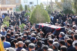 مراسم تشییع پیکر ذاکر با اخلاص خادم الحسین کربلایی علی کلهری