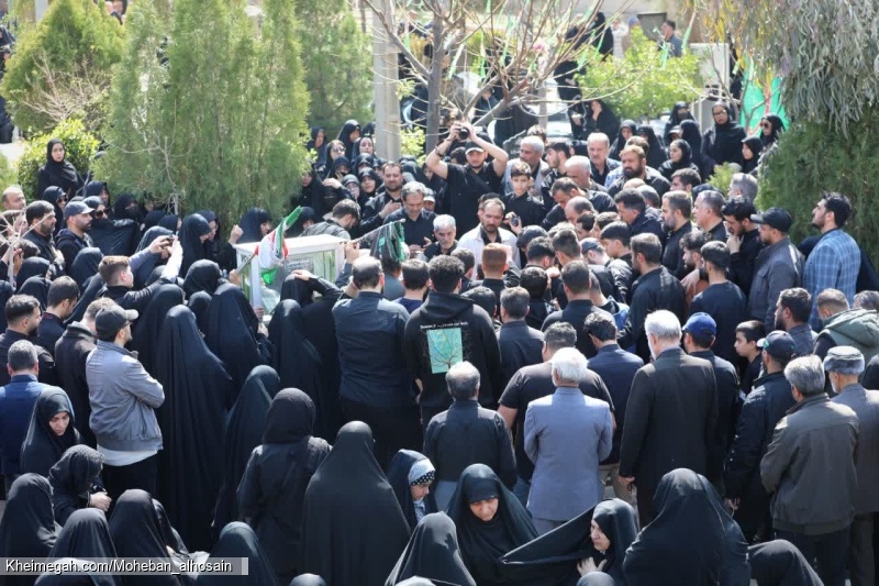 مراسم تشییع پیکر ذاکر با اخلاص خادم الحسین کربلایی علی کلهری
