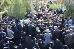 مراسم تشییع پیکر ذاکر با اخلاص خادم الحسین کربلایی علی کلهری