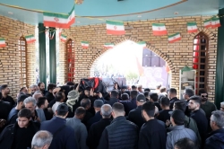 مراسم تشییع پیکر ذاکر با اخلاص خادم الحسین کربلایی علی کلهری