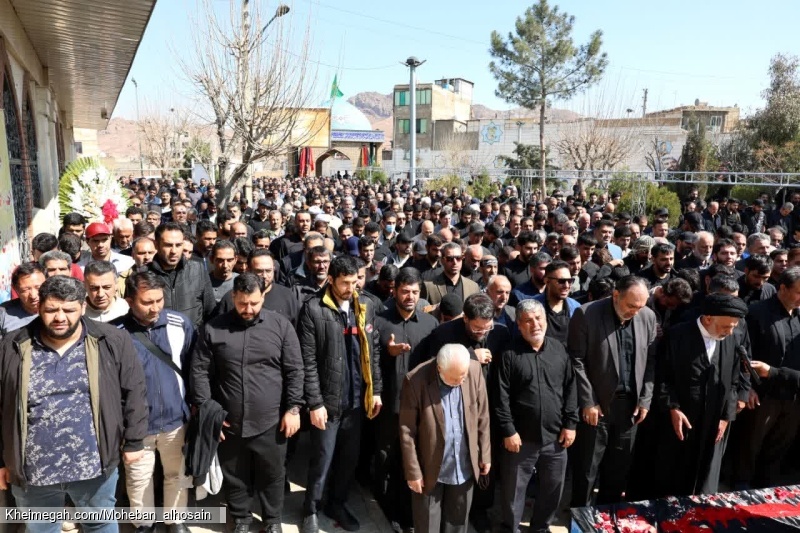 مراسم تشییع پیکر ذاکر با اخلاص خادم الحسین کربلایی علی کلهری