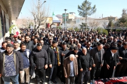 مراسم تشییع پیکر ذاکر با اخلاص خادم الحسین کربلایی علی کلهری