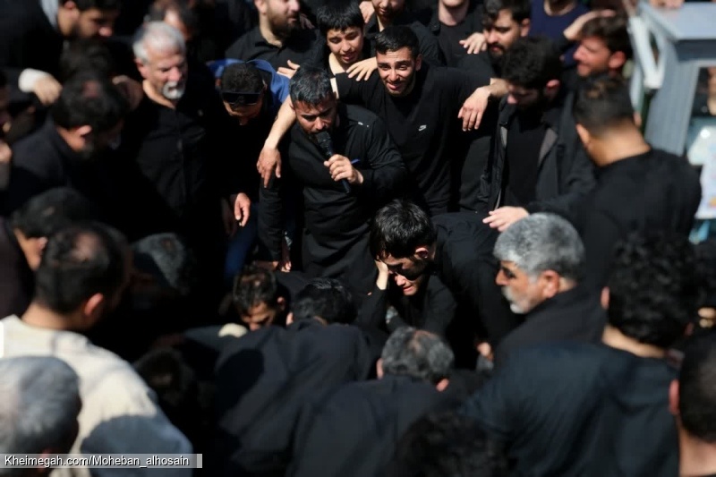 مراسم تشییع پیکر ذاکر با اخلاص خادم الحسین کربلایی علی کلهری