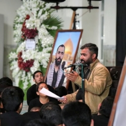 مراسم چهلمین روز عروج ذاکر اهل بیت کربلایی علی کلهری