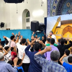 مراسم بیعت با ولایت فاتح قلعه خیبر ، حضرت امیرالمومنین علی ابن ابی طالب علیه السلام سـال ۱۴۰۴