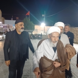 کربلایی حسین صدوقی و حجتالاسلام والمسلمین رضا زاده