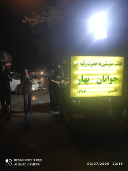 هیئت متوسلین به حضرت رقیه جوانان بهار تهران