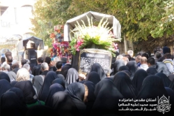گزارش تصویری  مراسـم تشییـع نمادیــن تابوتـــ حضرتــ فاطمہزهرا(سلام اللہ علیها) در روز شهادتــ