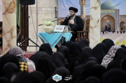 حجت الاسلام والمسلمین حسینی یمین در مراسماستغاثه به امام زمان (عج) در ۲۸ آذر ۱۴۰۴