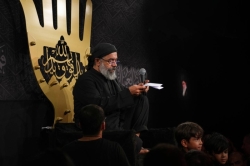 تصویر مراسم شب اول محرم 1404 1447 حاج محمود کریمی -  هیئت رایه العباس امامزاده علی اکبر چیذر