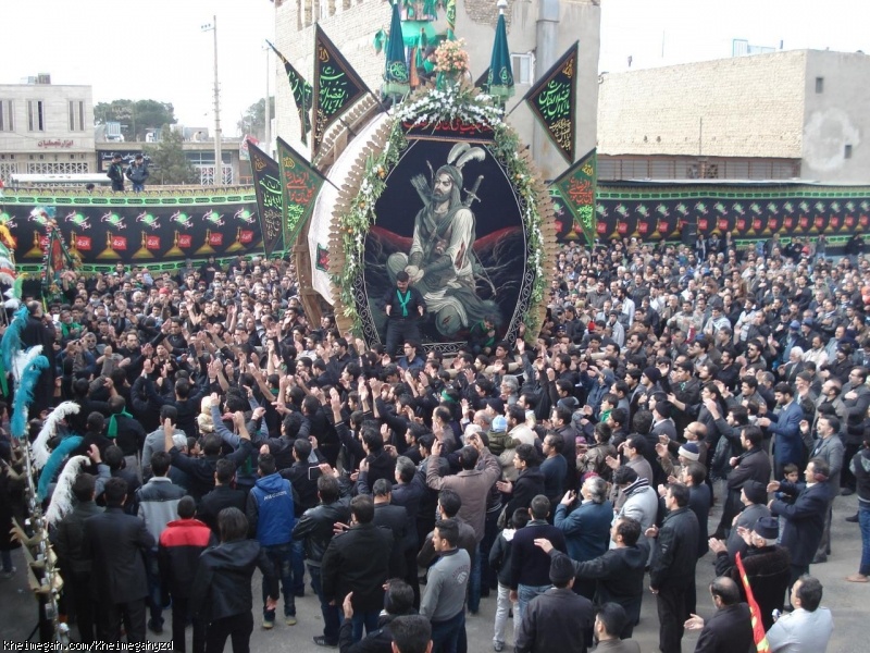 مراسم نخل برداری شهادت امام رضا