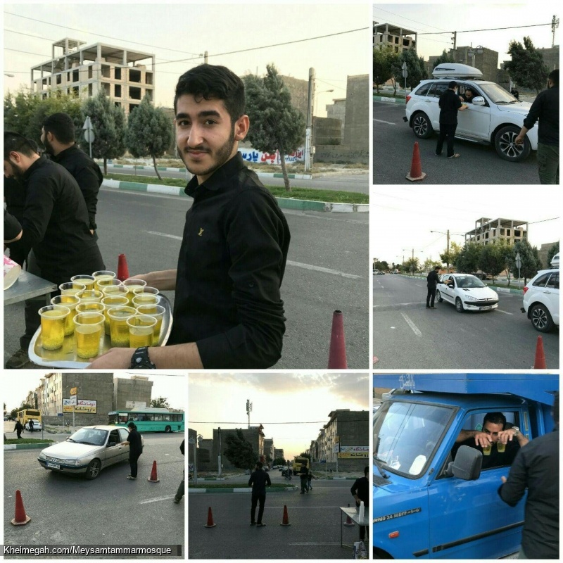 برپایی ایستگاه صلواتی در روز تاسوعا