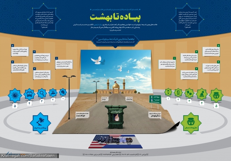 اینفوگرافی پیاده تا بهشت