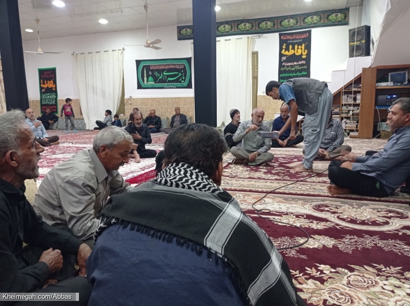 برپایی مراسم نوحه خوانی شب شهادت حضرت فاطمه زهرا س حسینیه بزرگ گورزانگ ۱۴۰۳