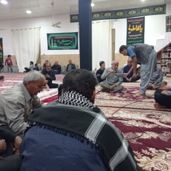 برپایی مراسم نوحه خوانی شب شهادت حضرت فاطمه زهرا س حسینیه بزرگ گورزانگ ۱۴۰۳
