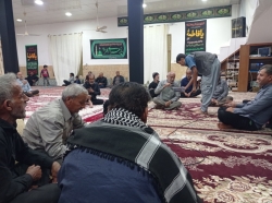 برپایی مراسم نوحه خوانی شب شهادت حضرت فاطمه زهرا س حسینیه بزرگ گورزانگ ۱۴۰۳