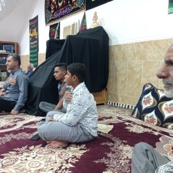 برپایی مراسم نوحه خوانی شب شهادت حضرت فاطمه زهرا س حسینیه بزرگ روستای گورزانگ ۱۴۰۳