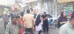 برپایی ایستگاه صلواتی عید غدیر امام علی ع ۱۴۰۴ بازار کانال میناب